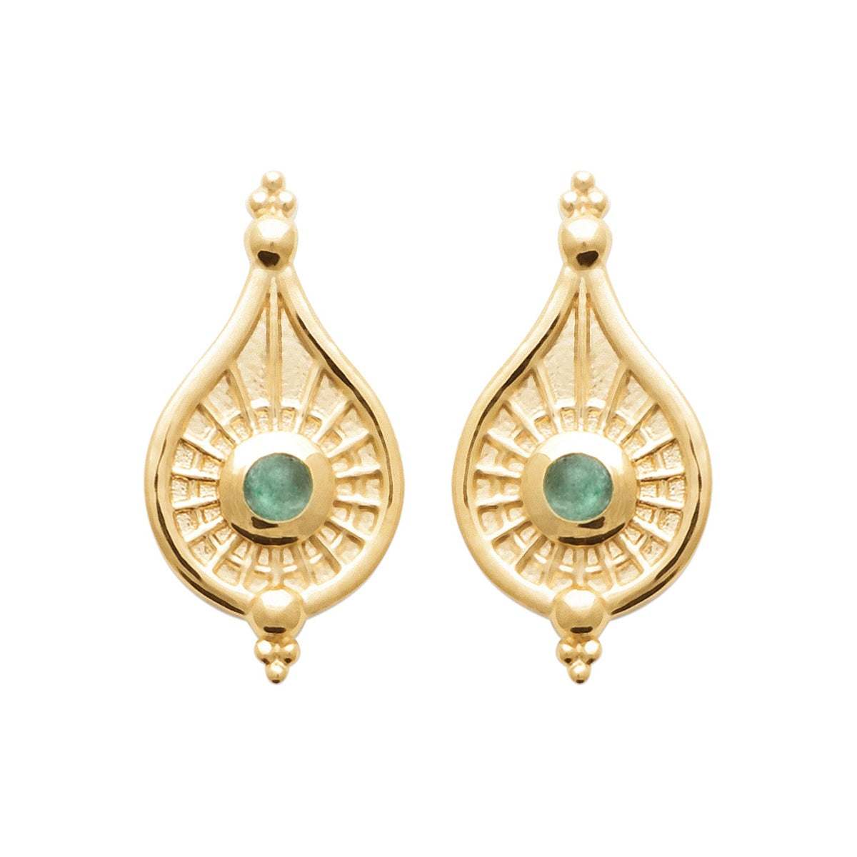 boucles d'oreilles marina plaqué or