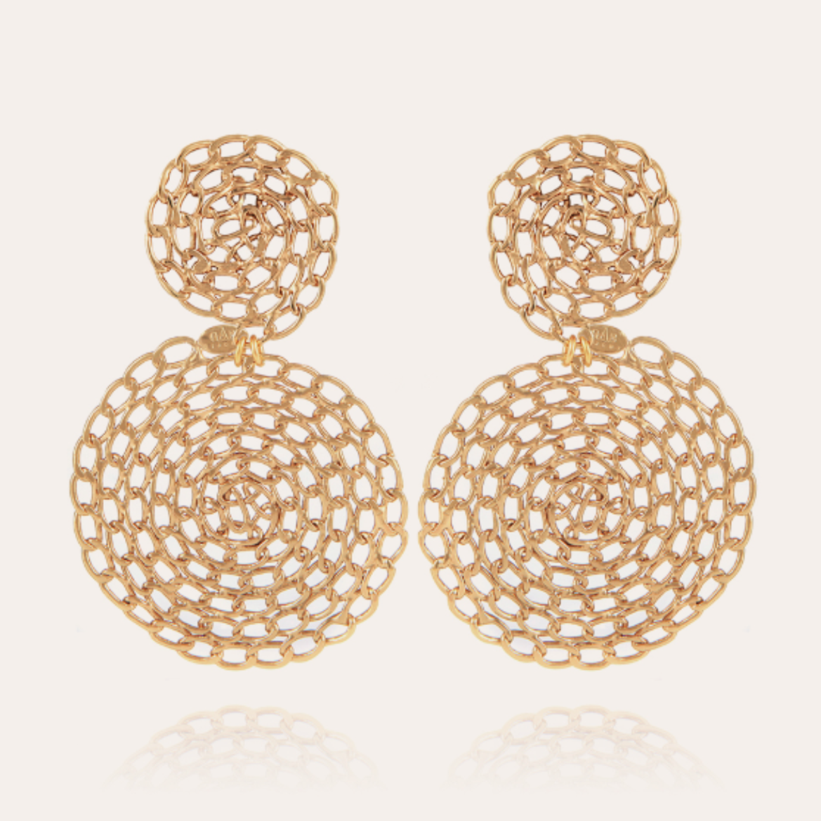 boucles d'oreilles clips gourmette gas bijoux