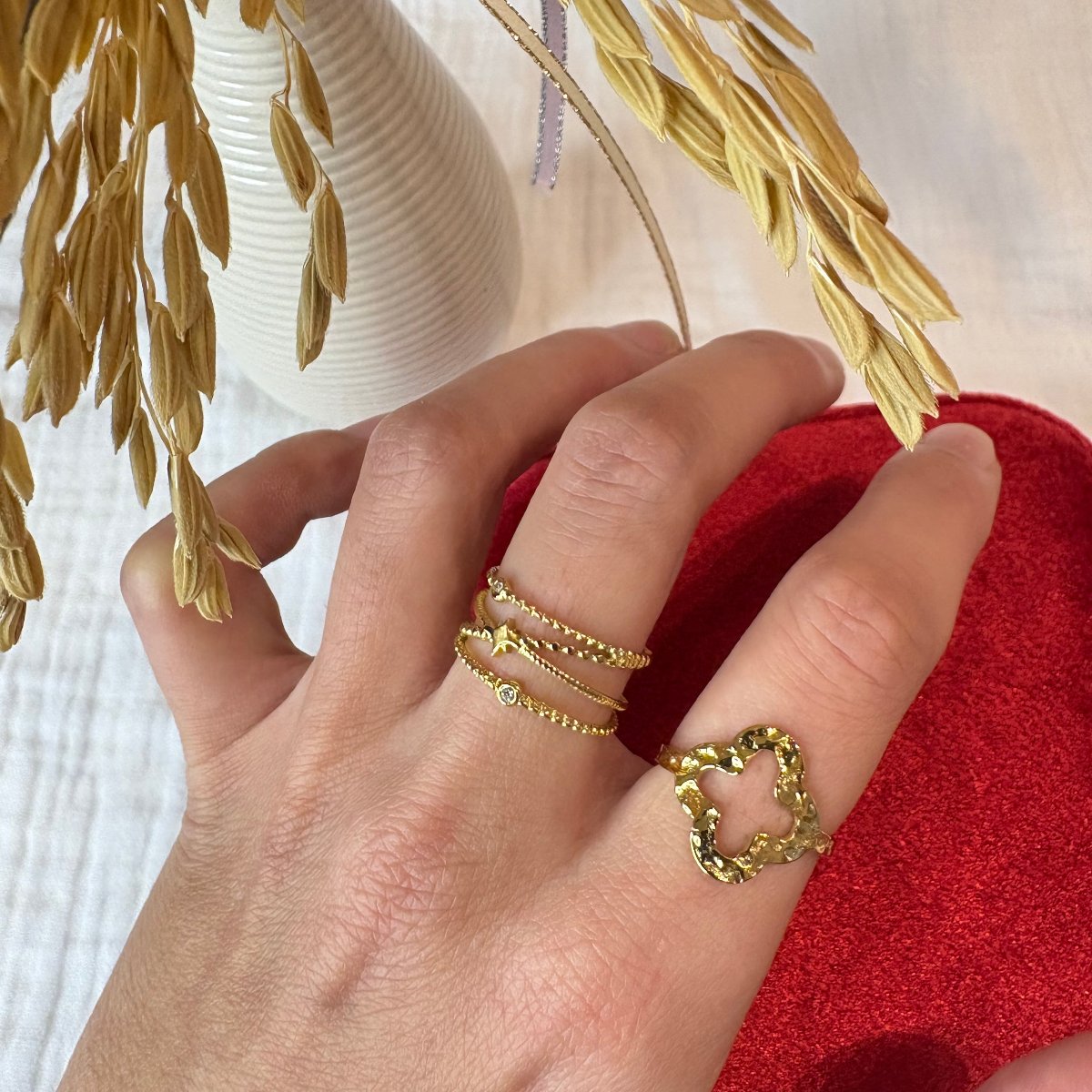 bague astree porté acier inoxydable