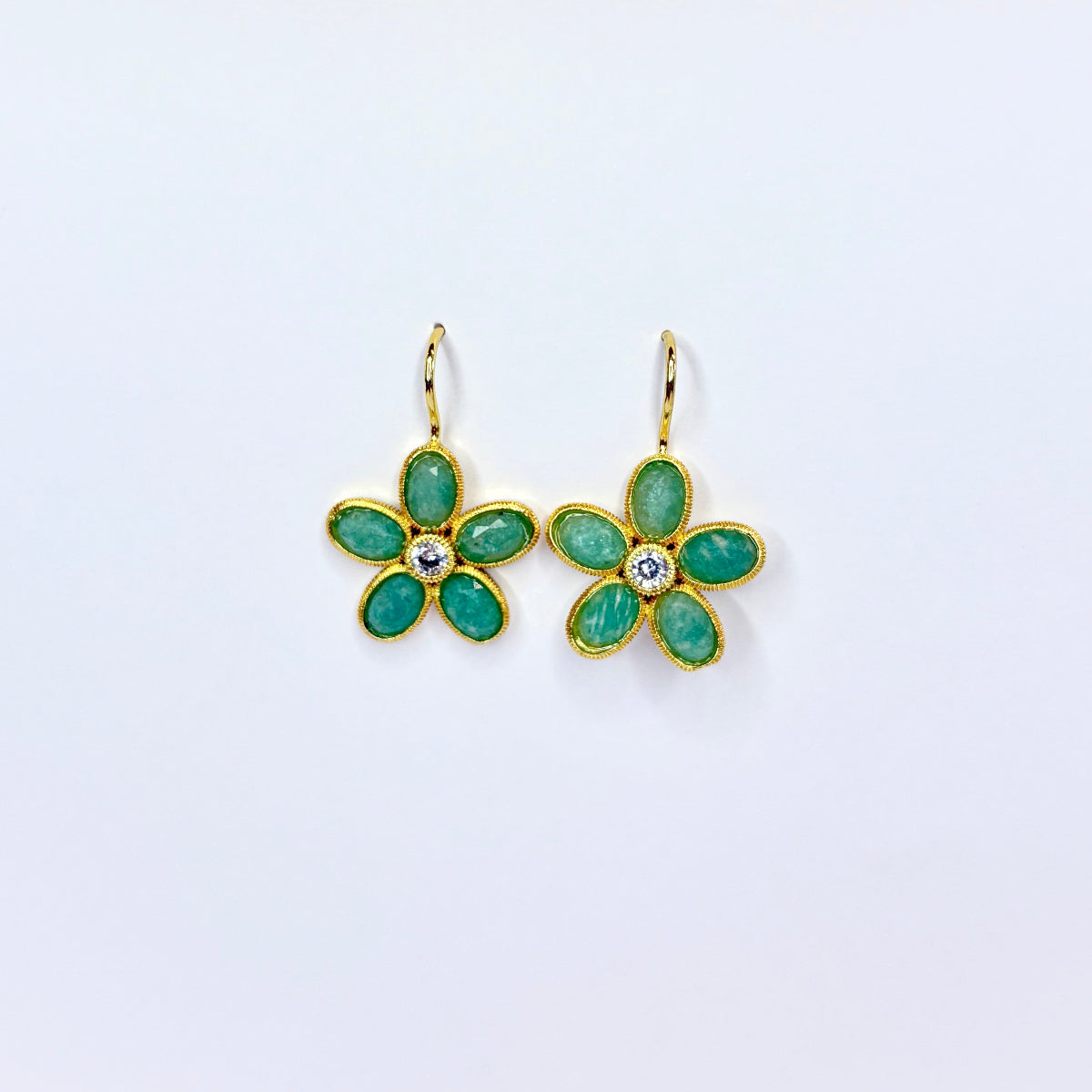 boucles d'oreilles lupita fleur acier