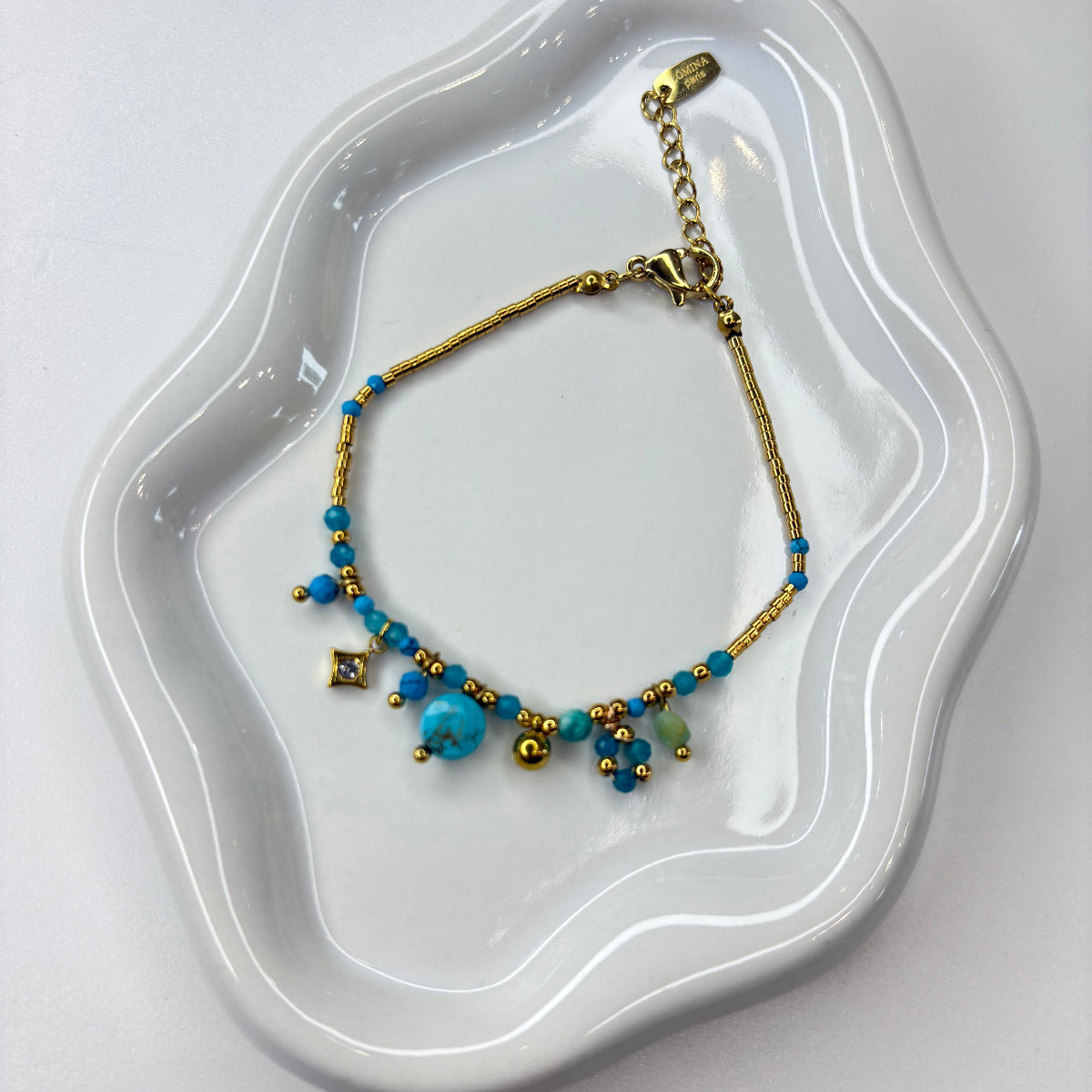 bracelet lupita turquoise et acier