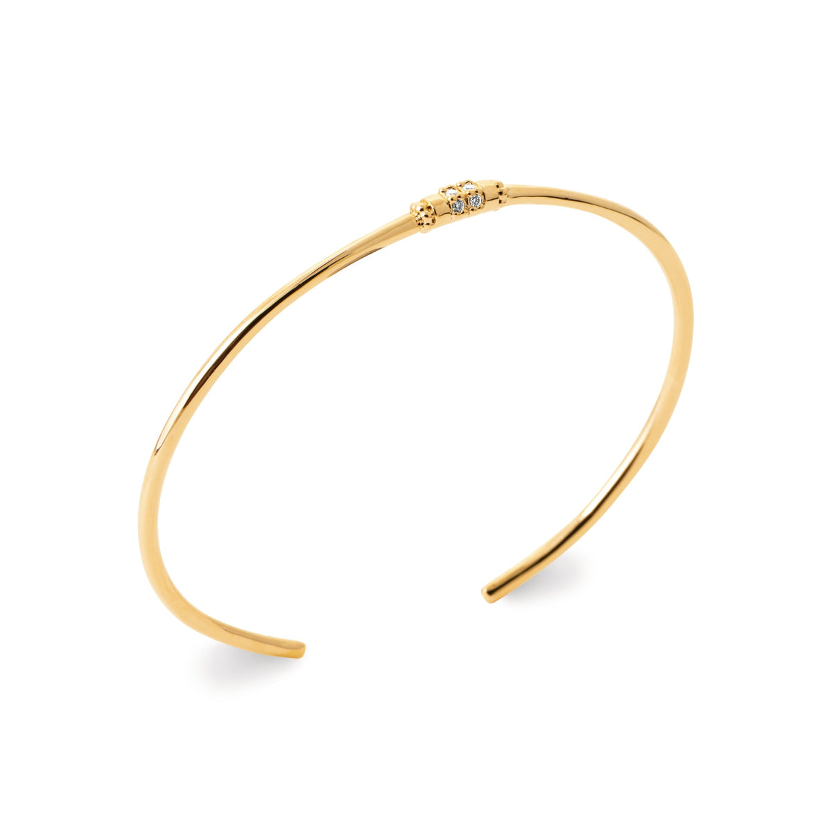 Jonc plaqué or et oxydes de zirconium Tania
Gris Bijoux
Gris Collection
Bijouterie Paris 16