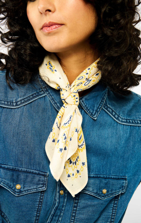 Foulard Mini Paisley Blanc Wild by Hipanema