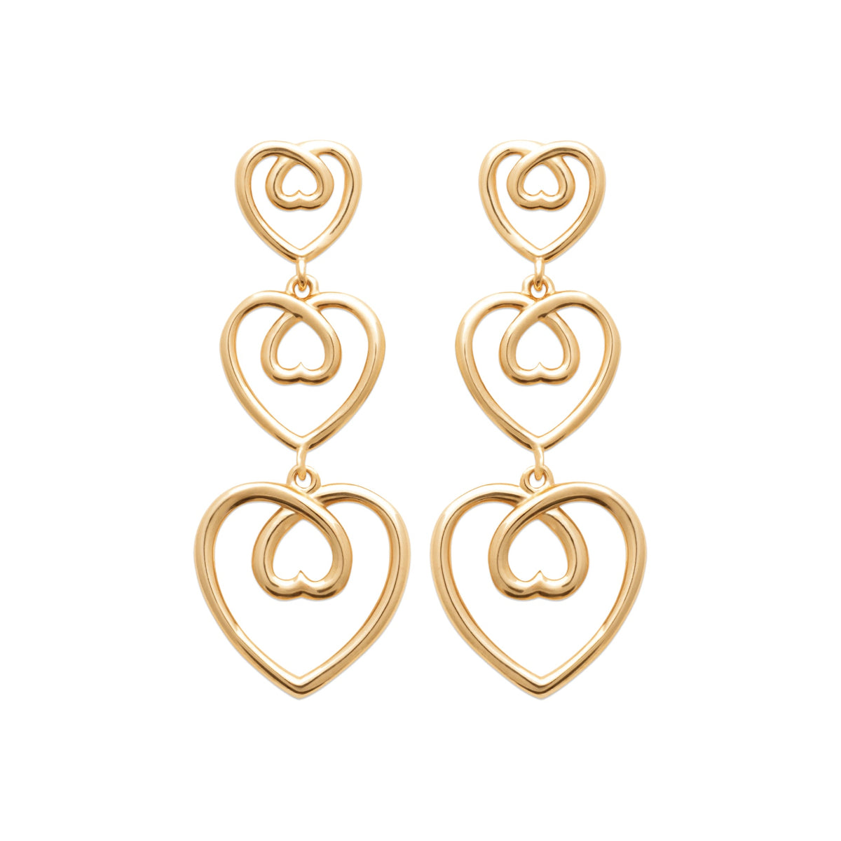 boucles d'oreilles sophia plaqué or