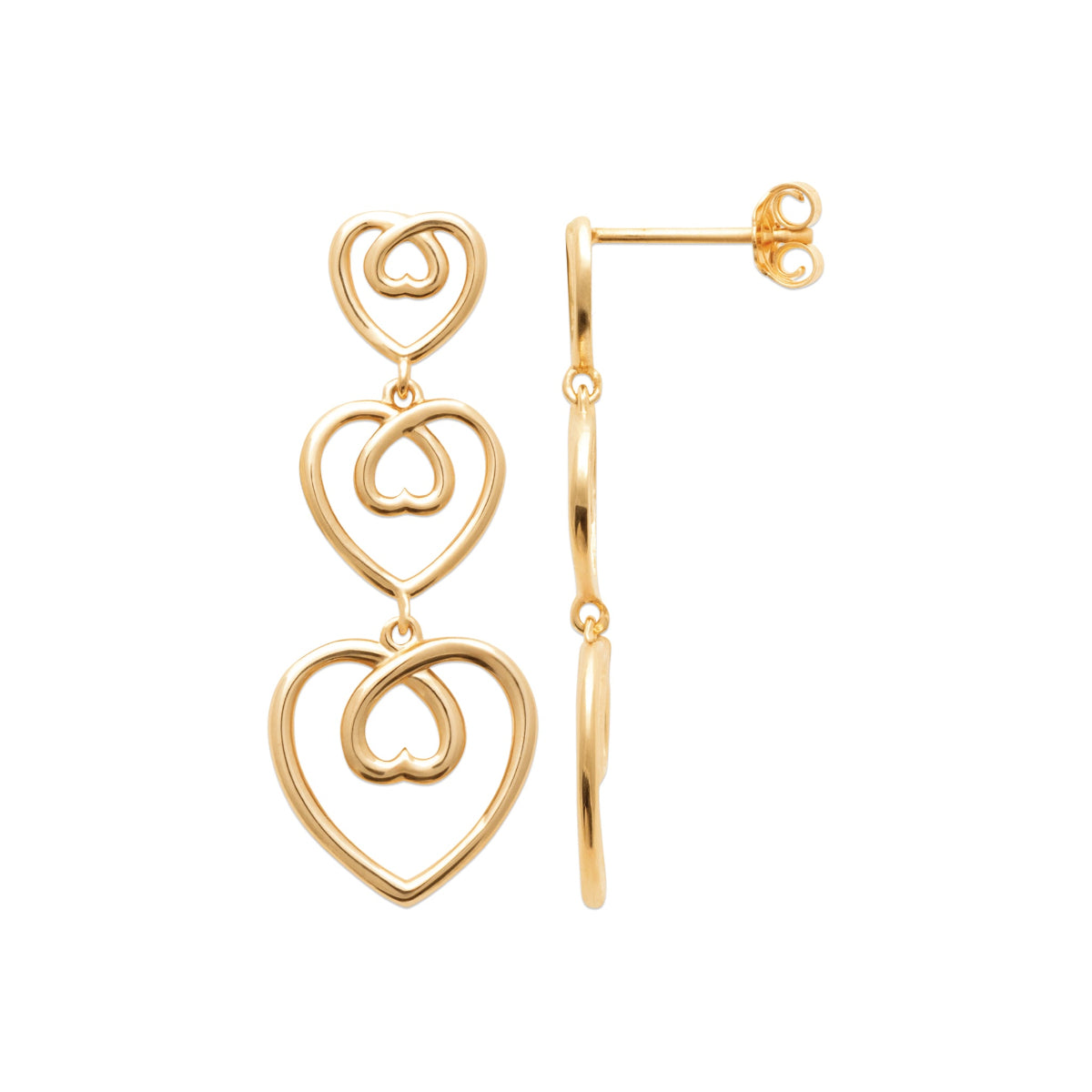 boucles d'oreilles sophia plaqué or