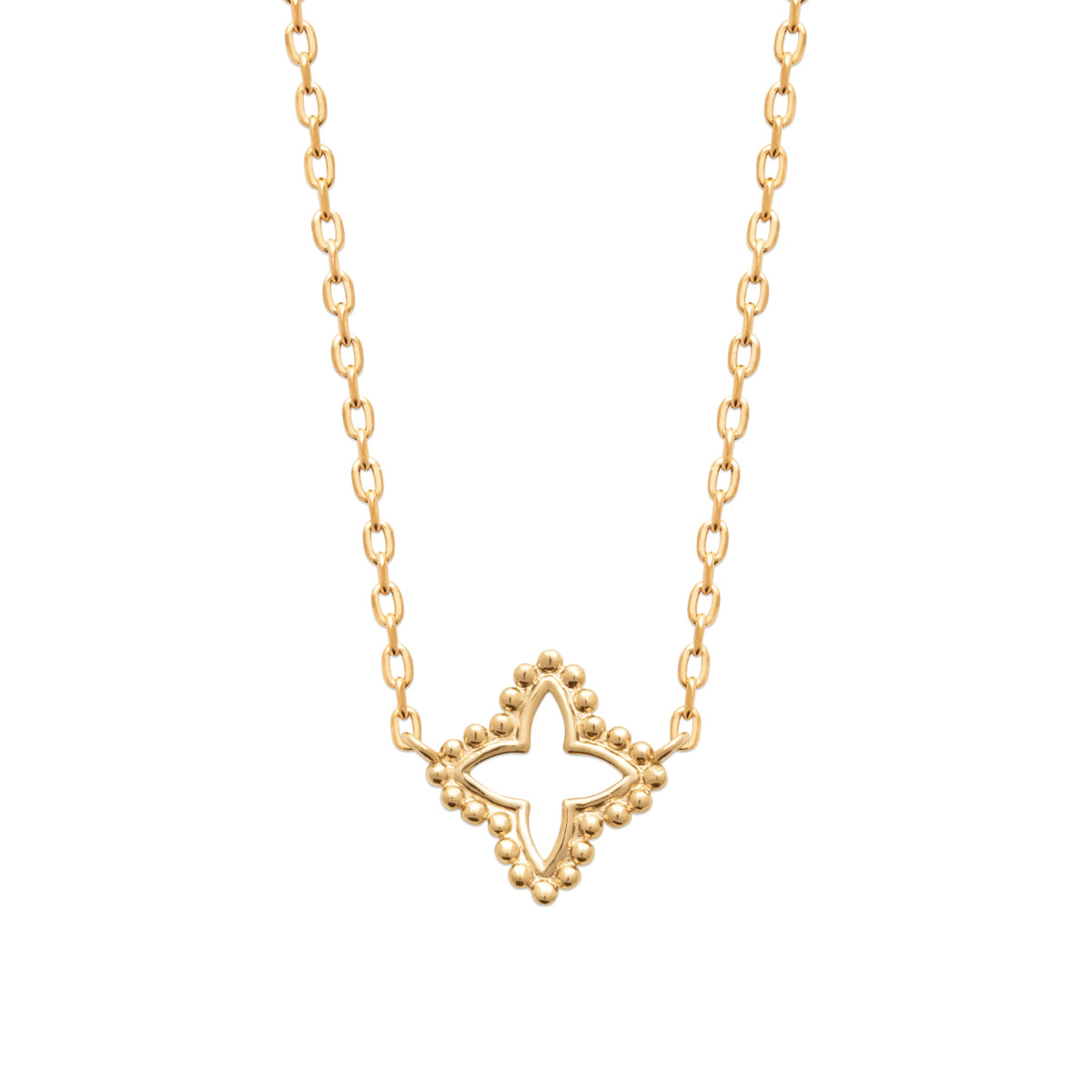 collier constance plaqué or posé