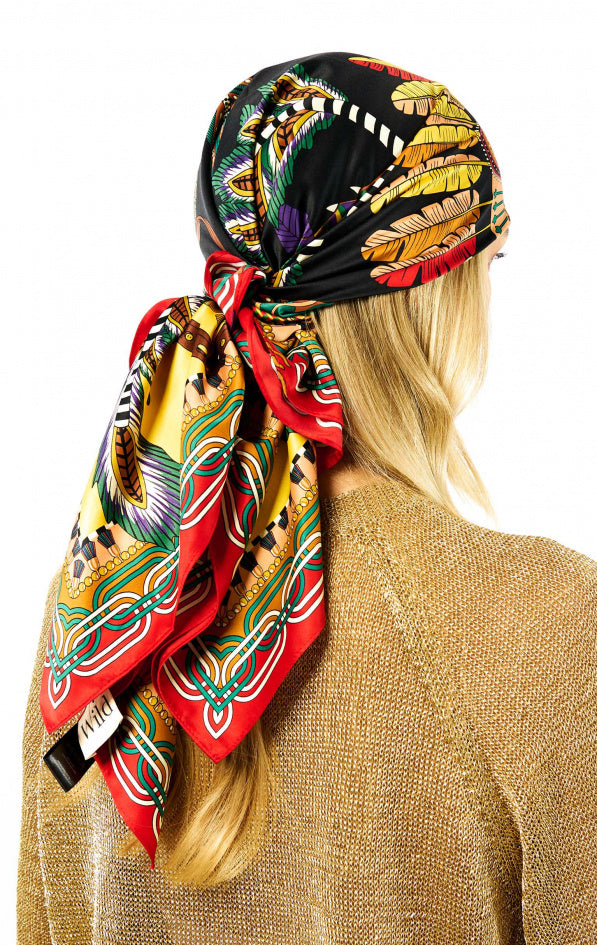 Foulard Medium Pony Pony Noir Wild by Hipanema