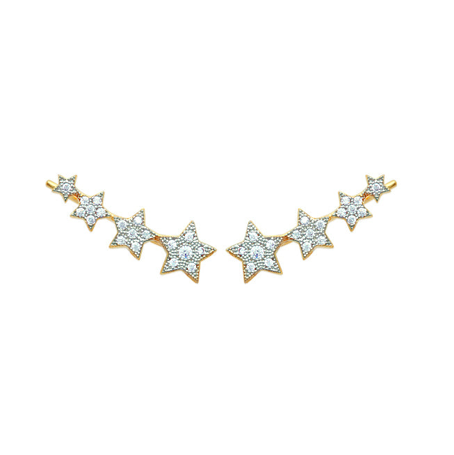 Boucles d'oreilles Comète Argent