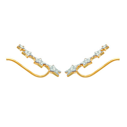 Boucles d'oreilles Comète Argent