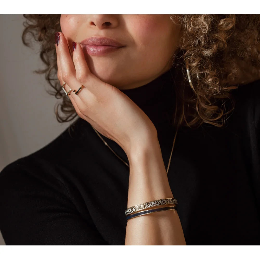 Bracelet Bangle up Tina Blanc sable