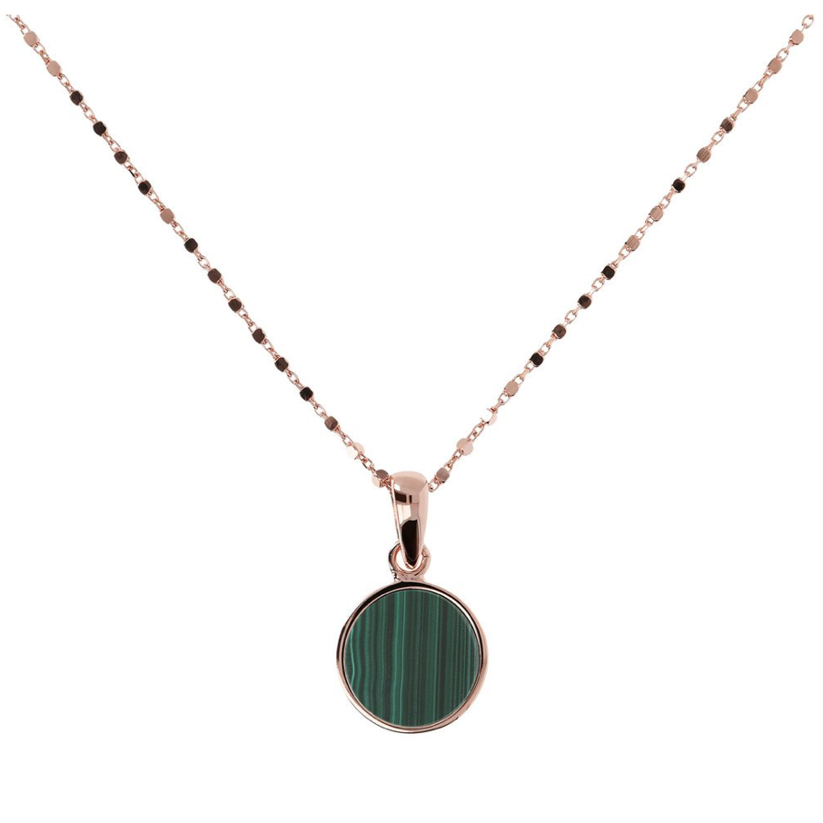 Collier Plaqué or rose et Pierres semi-précieuses