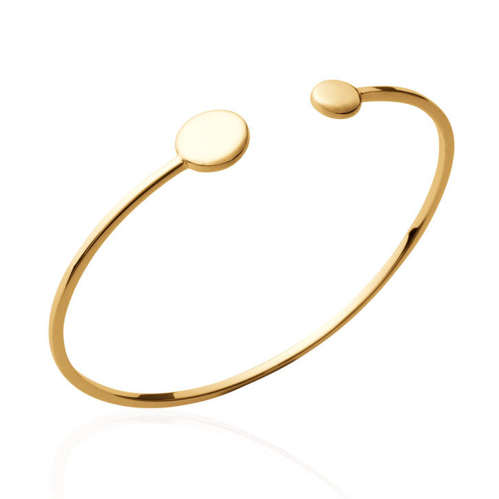 Bracelet jonc Gaby plaqué or