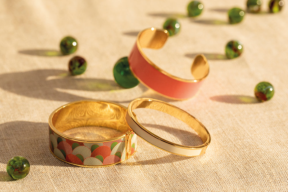 Bracelet Bangle Blanc sable