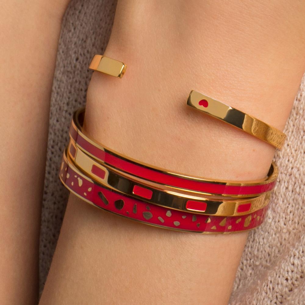 Bracelet jonc Bangle Grigri Or Light