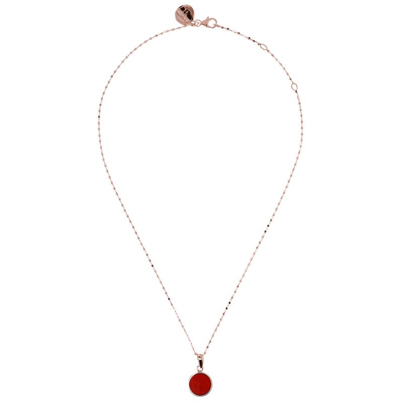 Collier Plaqué or rose et Pierres semi-précieuses