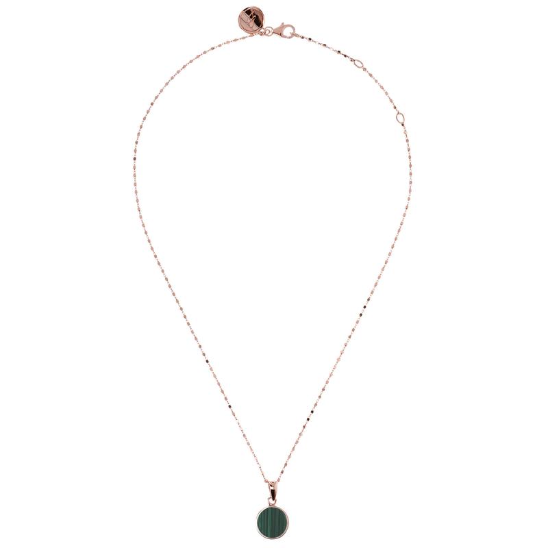 Collier Plaqué or rose et Pierres semi-précieuses