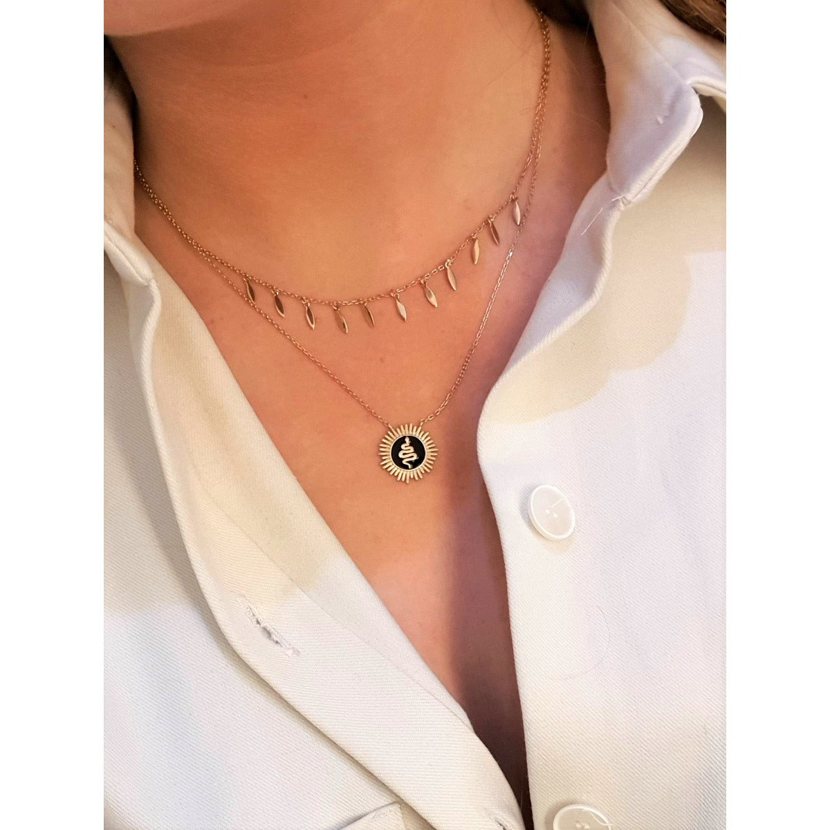 Collier Sol Kaa plaqué or