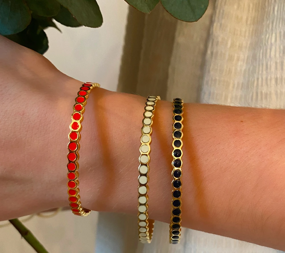 Bracelet jonc Lumi II bleu nuit