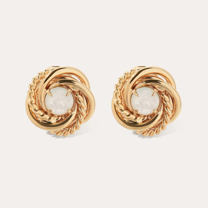 Boucles d'oreilles clips Atika en nacre Gas Bijoux