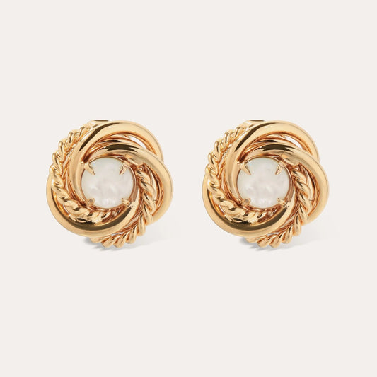 Boucles d'oreilles clips Atika en nacre Gas Bijoux