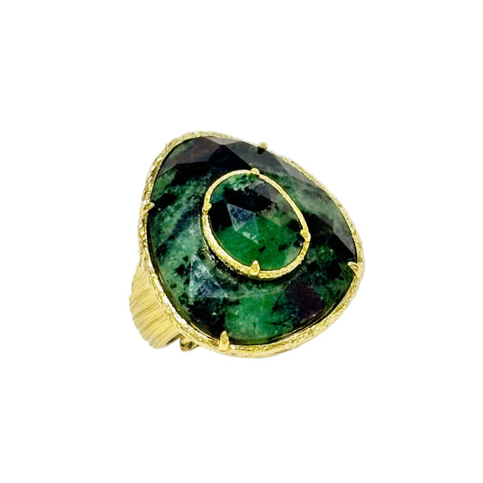 Bague Rubis Zoisite Laura Gris Bijoux Gris Collection
Bijou Rubis Zoisite
Bague acier inoxydable doré et Rubis Zoisite
Bijou lithothérapie 
Bague lithothérapie 
Bijouterie Paris 16ème 
Concept store 16ème arrondissement de Paris

