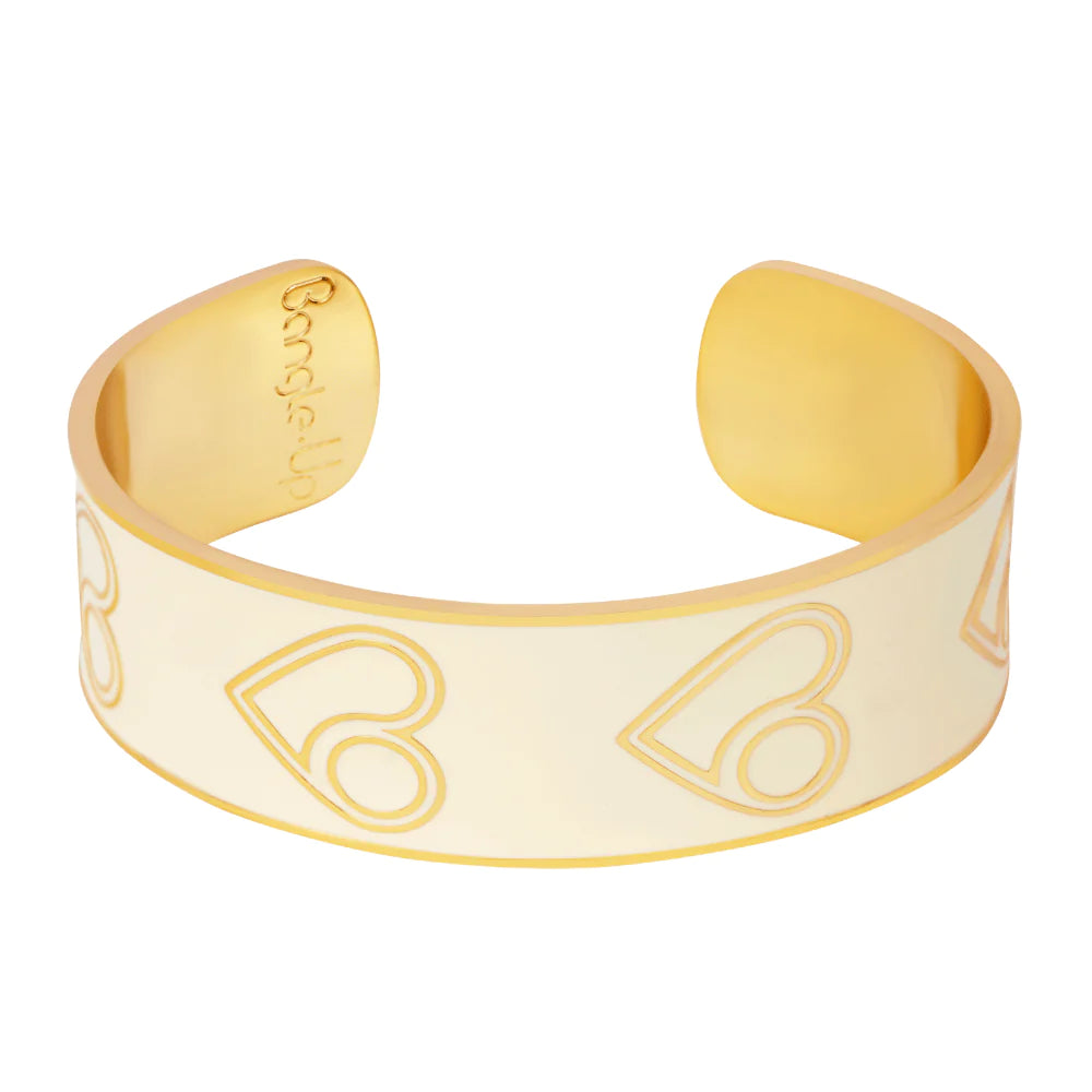 Bracelet Jonc B.Heart - Blanc Sable