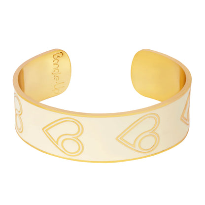 Bracelet Jonc B.Heart - Blanc Sable