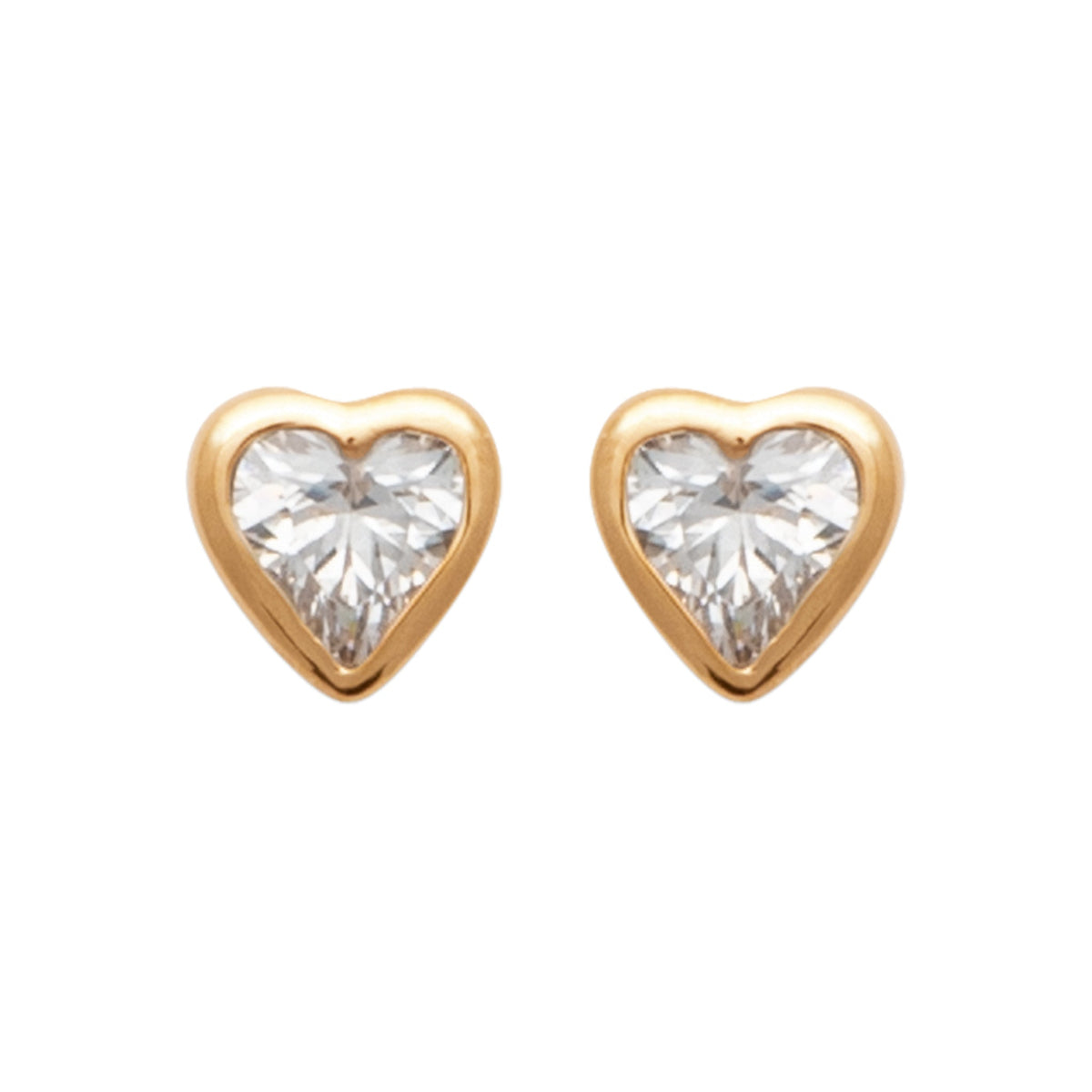 Boucles d'oreilles Tendresse plaque or et oxydes de zirconium
Boucles d'oreilles coeur zirconium