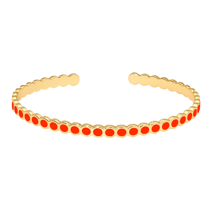 Bracelet jonc Lumi II tangerine