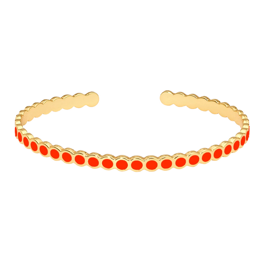 Bracelet jonc Lumi II tangerine