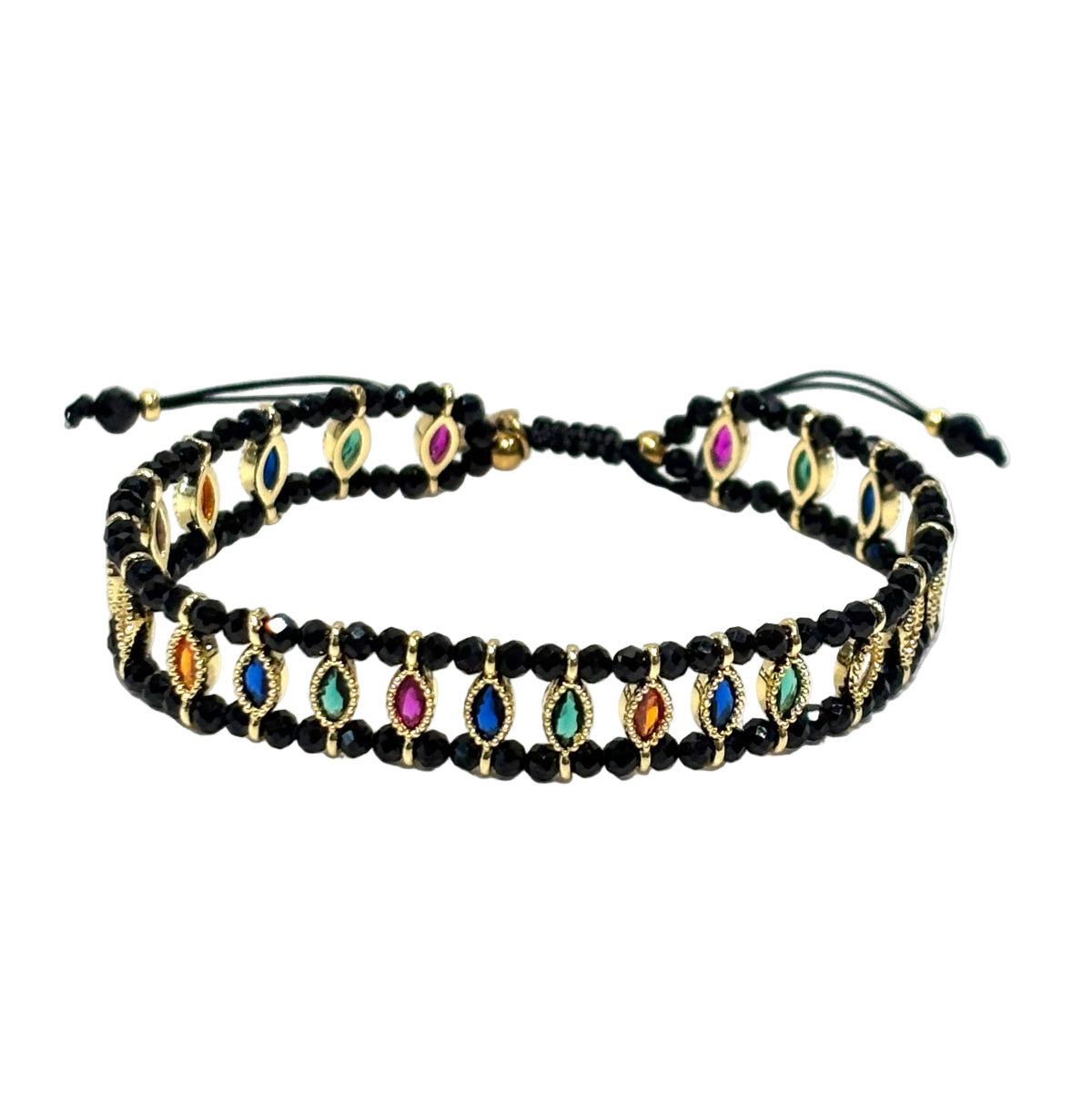 Bracelet Onyx et strass colorés Gris Collection Gris Bijoux
Bracelet réglable
Perles d'onyx
Strass colorés
Bijouterie fantaisie Paris 16
Concept store bijoux et accessoires paris 16