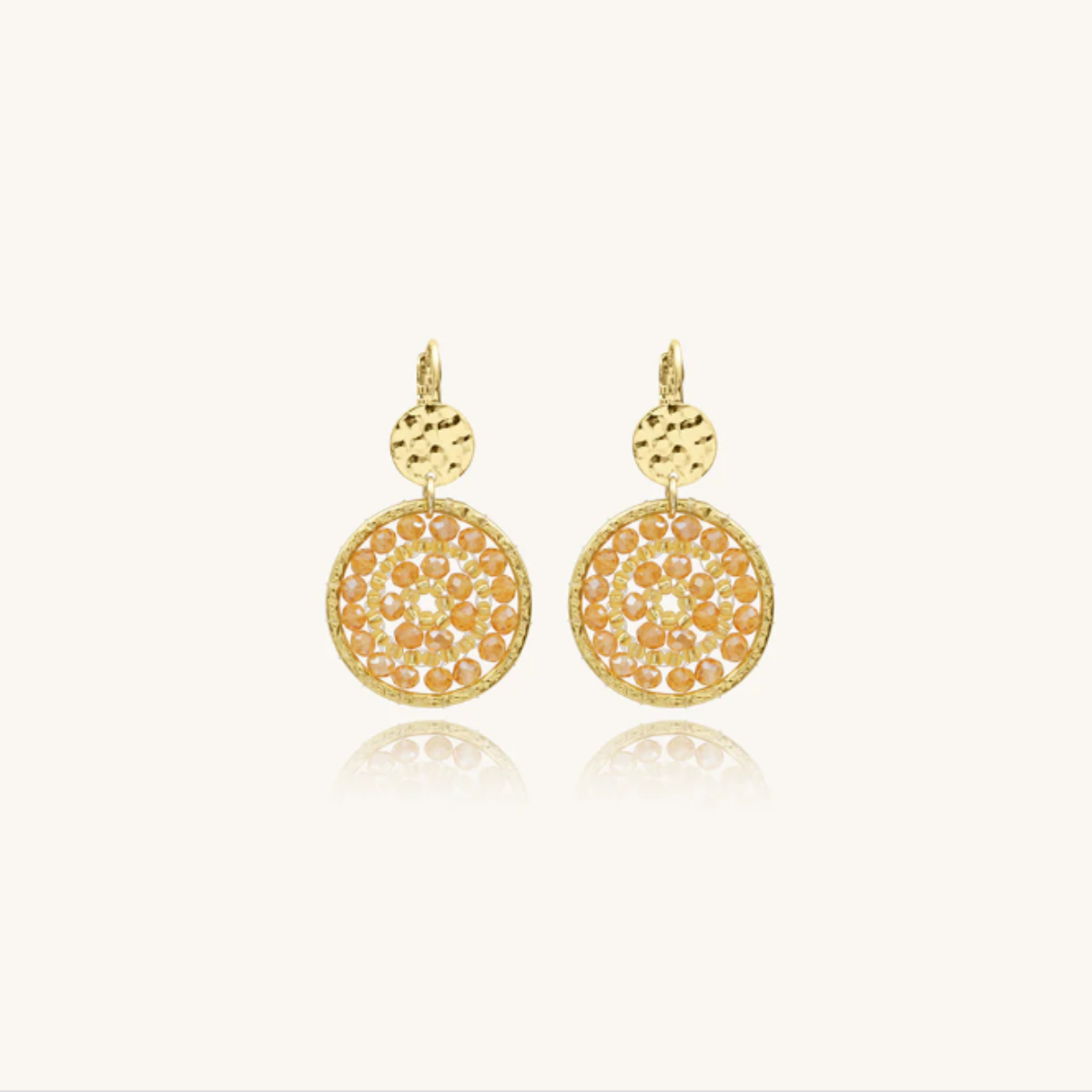 boucles d'oreilles paradis doré
