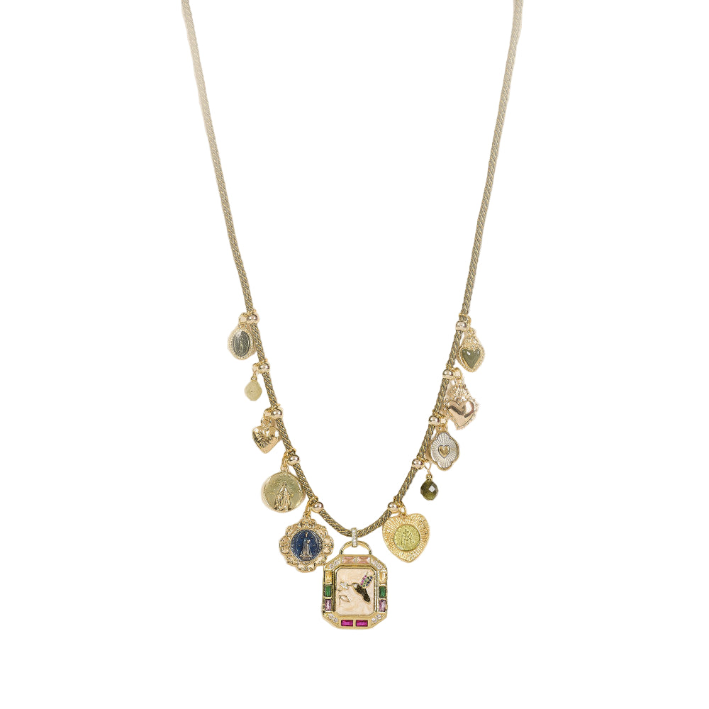 Collier Jina Kaki By Garance
Créatrice de bijoux française
Sautoir cordon lurex et charms dorés et colorés
Longueur 80 cm