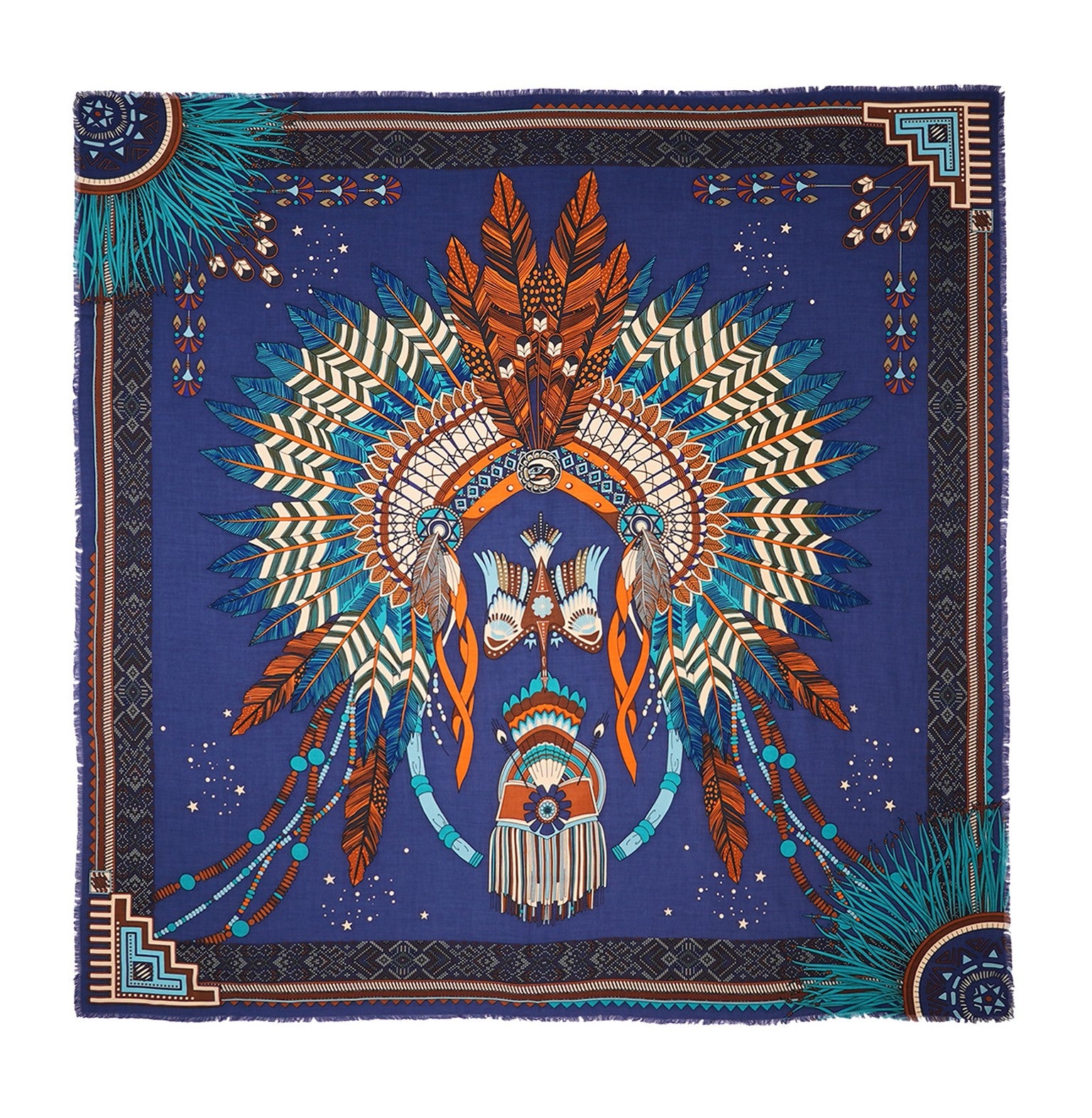 Foulard femme Nouveau Western Wild by Ipanema
Coloris bleu , motif inspiration amérindien turquoise, orange, écru
Matière : Viscose
Taille MEDIUM : 90 cm x 90 cm
Idée cadeau tendance femme , cadeau de noel , fete , accessoire tendances femmes , chic , élégant , coloré , boho 