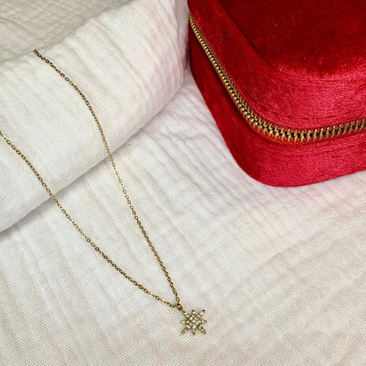 collier etoile acier inoxydable