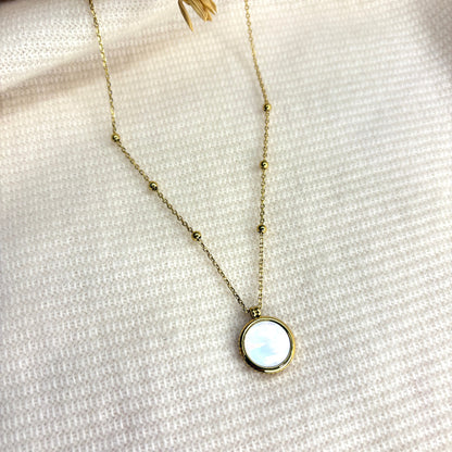 collier lilou nacre blanche