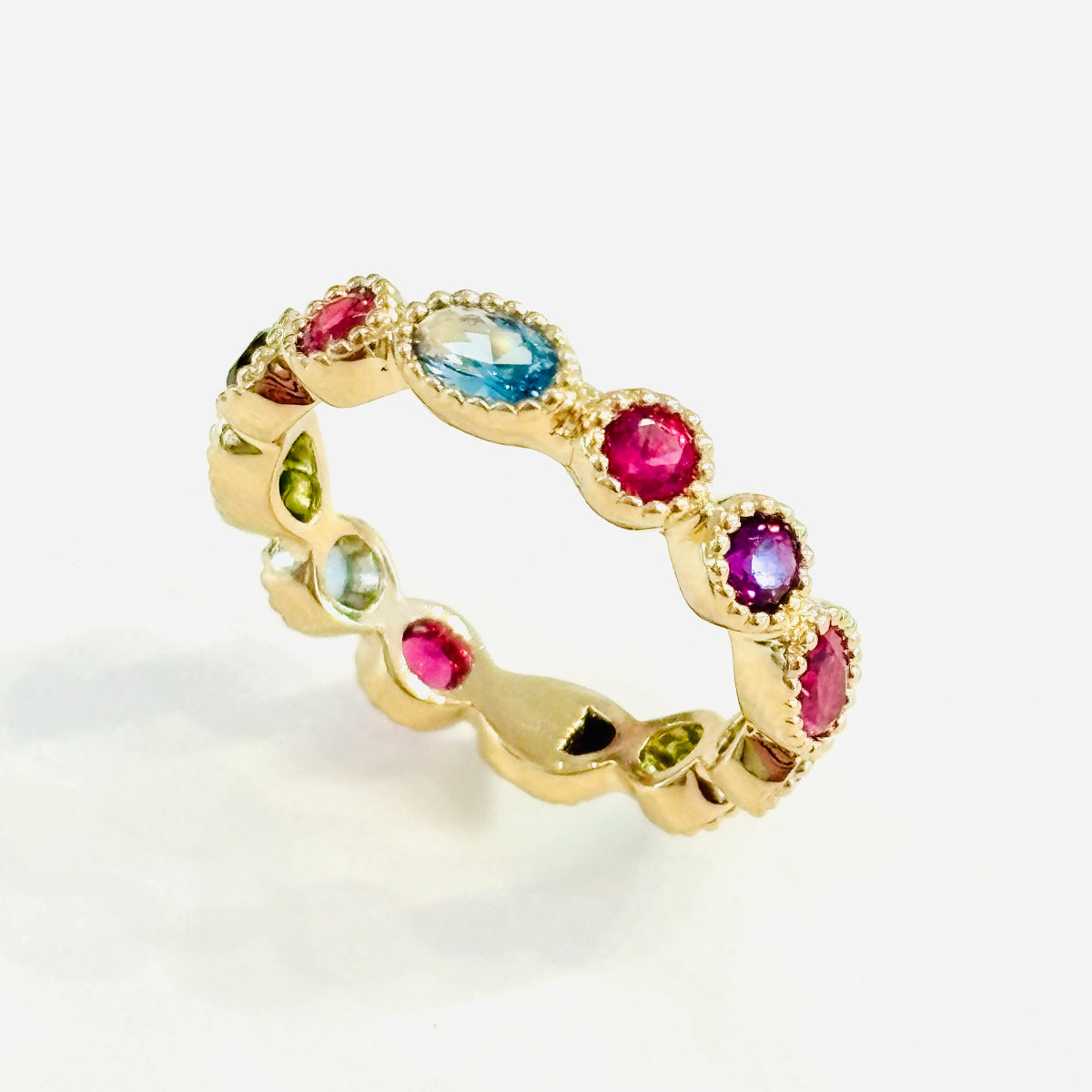 Bague Gemma plaqué or 18 carats et oxydes de zirconium colorés 
Bague tendance été
Bague plaqué or 
Bijouterie Paris 16
Bijoux plaqué or Paris