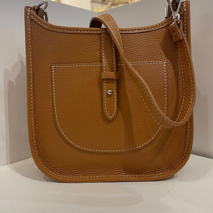 sac à main cuir grainé lola camel