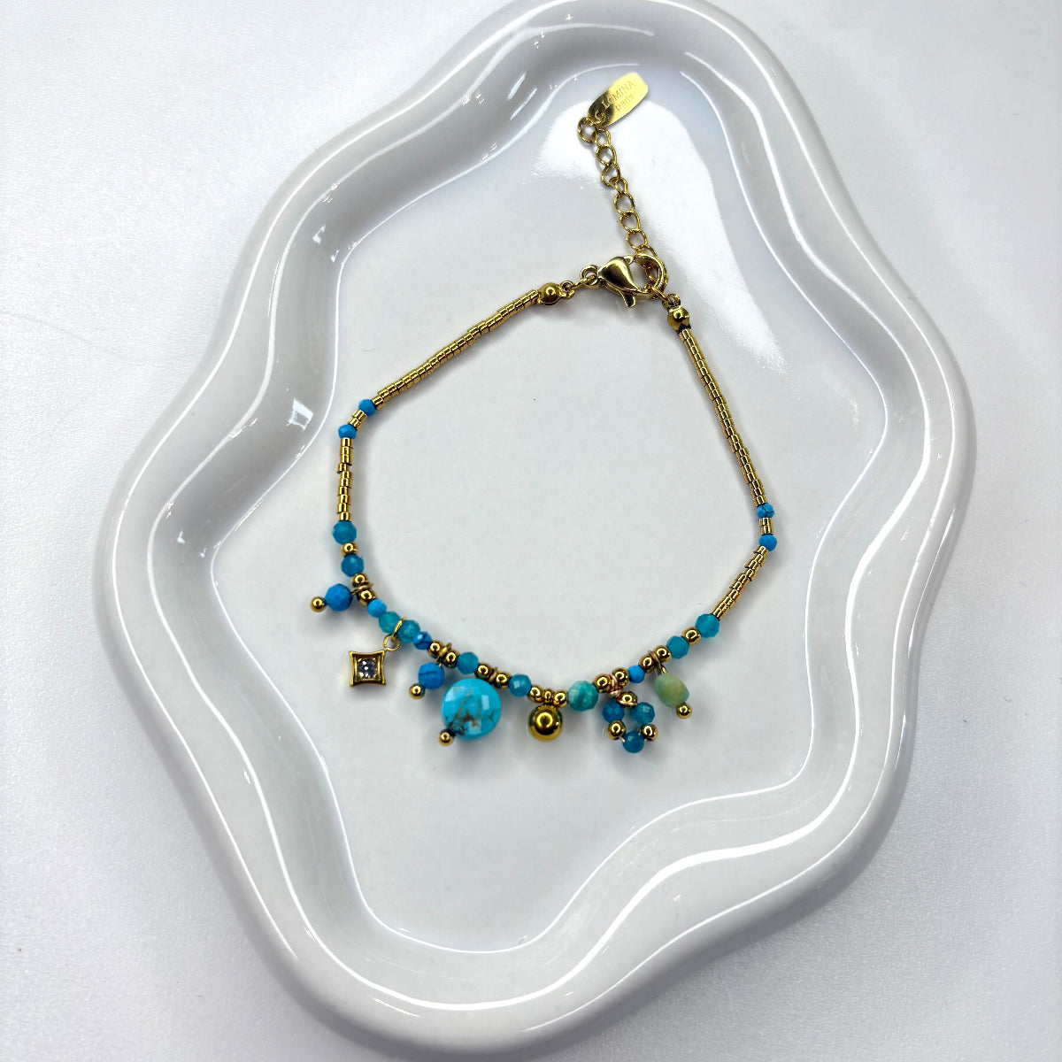 bracelet lupita acier turquoise 