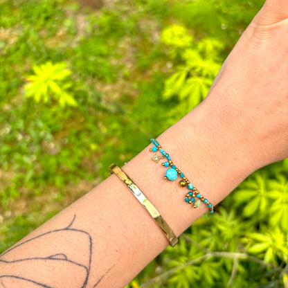 bracelet lupita turquoise acier