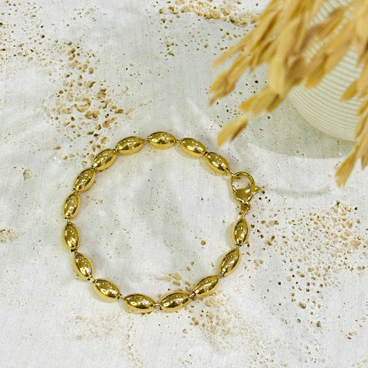 Bracelet SIDONA en acier inoxydable doré