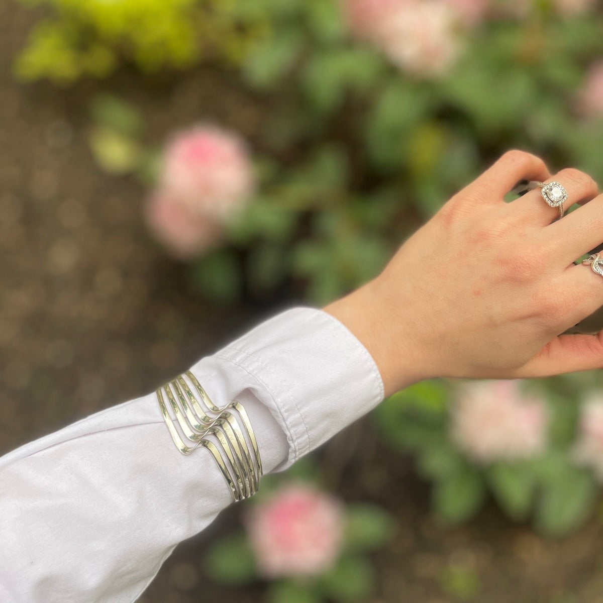 Bracelet Manchette Lou en argent