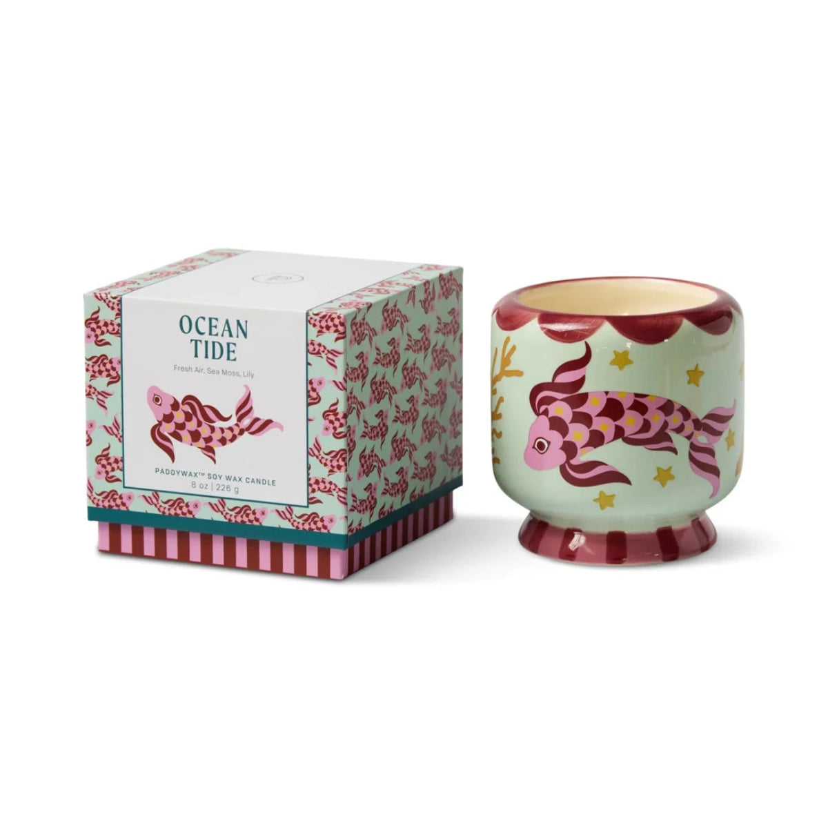 Bougie  Dopo Ocean Tide Koi Poissons
Paddywax 
Bougie parfumée
