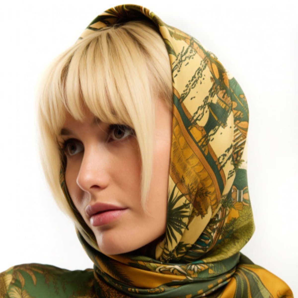 foulard medium amber palace vert