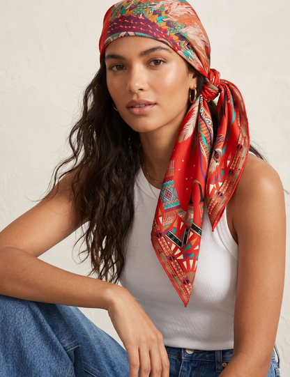 Foulard Aneko rouge medium Wild