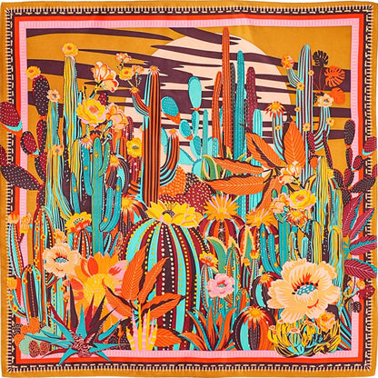 cactus orange foulard wild 