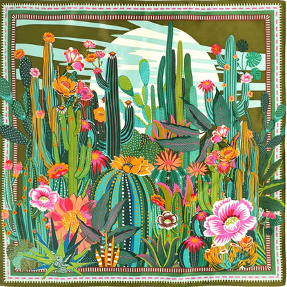 foulard cactus vert wild by hipanema