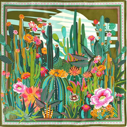foulard cactus vert wild by hipanema