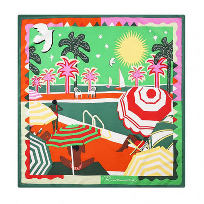 foulard chachacha medium posé