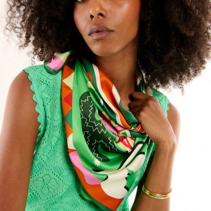 foulard chachacha medium porté